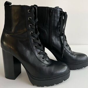 Steve Madden Black Heeled Boots